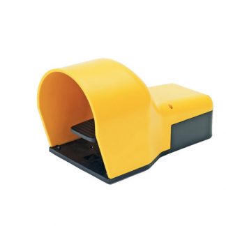 Interruptor de pedal con guarda amarillo 1na 10A