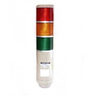 Torreta 56mm 3 luces roja-ambar-verde alimentacion 120vca AS MT5C3BLGYR