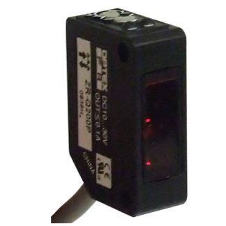 Sensor fotoelectrico difuso para objetos trasparentes con cable 2mts difuso salida PNP alimentacion de 10-30vcd